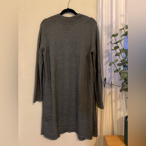 COS 100% Cotton Charcoal Open Front Cardigan with Pockets! - Picture 3 of 6